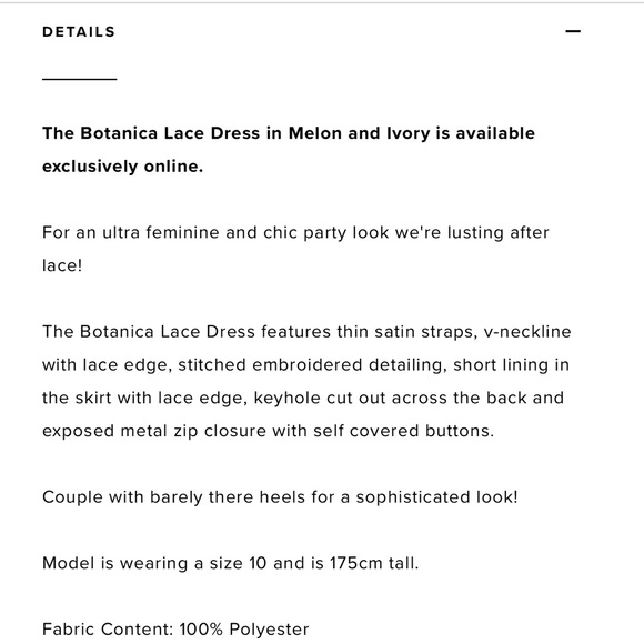 Bardot Botanical Dress - Size US6 - Picture 8 of 8